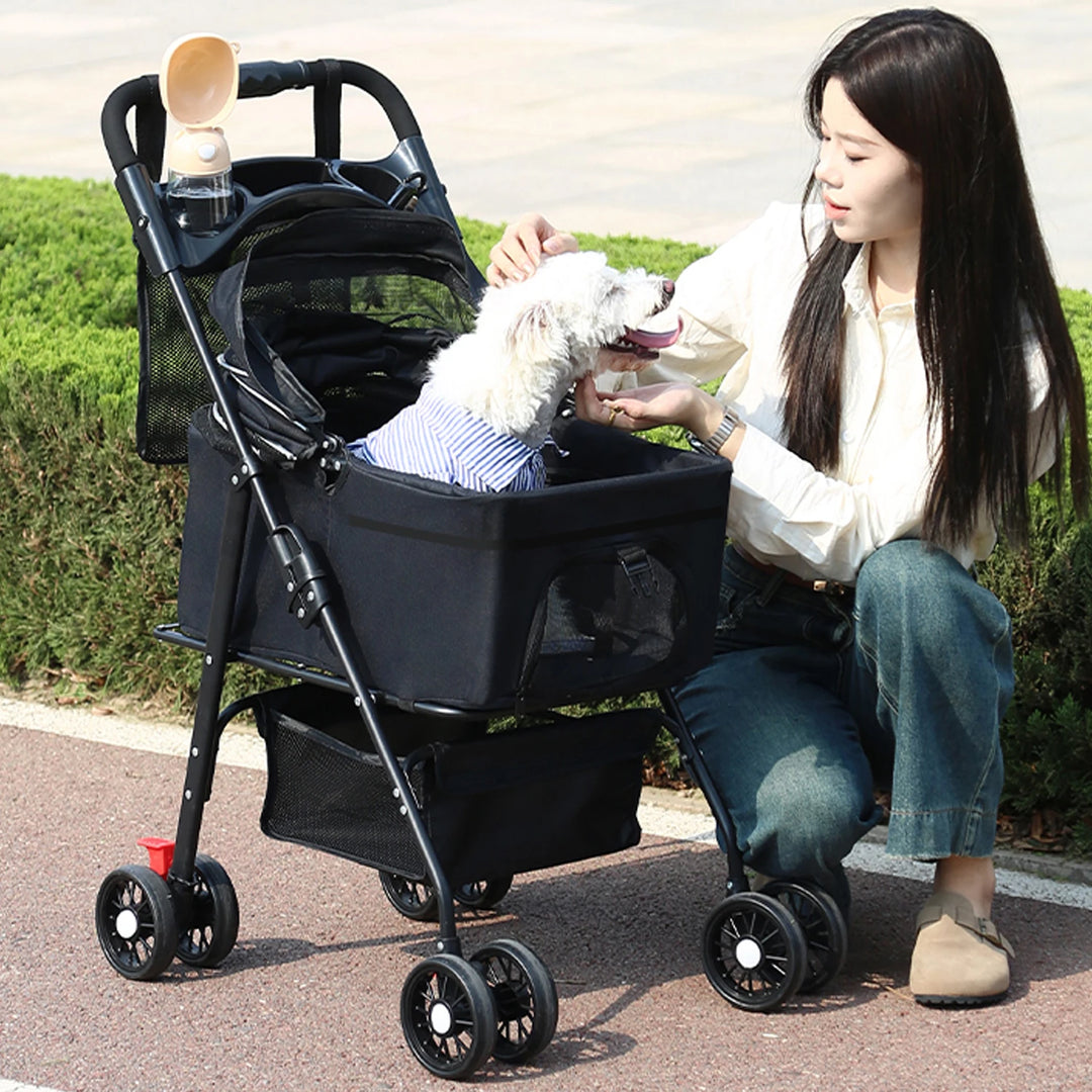 Poussette Multifonction 3-en-1 pour Animaux