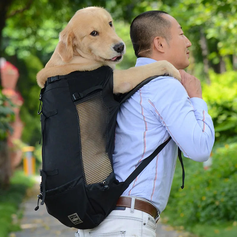 Sac à dos d'extérieur à Double épaule pour chien, sac de transport réfléchissant réglable pour chiens bouledogue français carlin, sac à dos de transport pour voyage