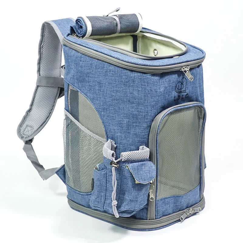 Sac à dos de transport pour animaux de compagnie, sac à bandoulière respirant pour voyage en plein air pour petits chiens et chats, emballage Portable, transport de fournitures pour animaux de compagnie