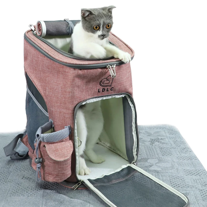 Sac à dos de transport pour animaux de compagnie, sac à bandoulière respirant pour voyage en plein air pour petits chiens et chats, emballage Portable, transport de fournitures pour animaux de compagnie