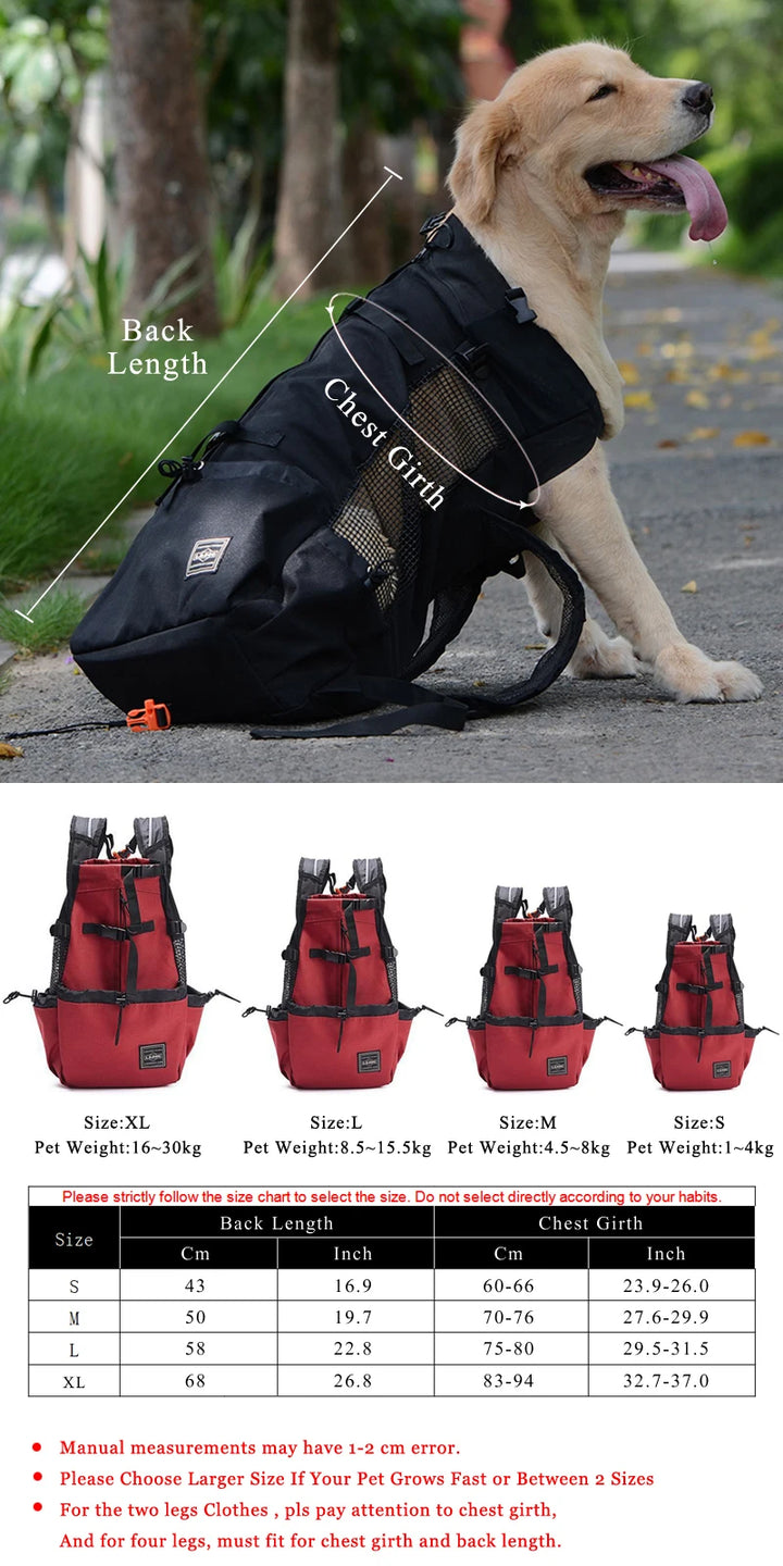 Sac à dos d'extérieur à Double épaule pour chien, sac de transport réfléchissant réglable pour chiens bouledogue français carlin, sac à dos de transport pour voyage