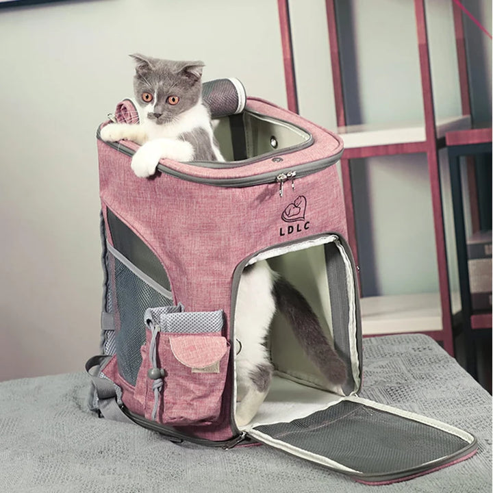 Sac à dos de transport pour animaux de compagnie, sac à bandoulière respirant pour voyage en plein air pour petits chiens et chats, emballage Portable, transport de fournitures pour animaux de compagnie