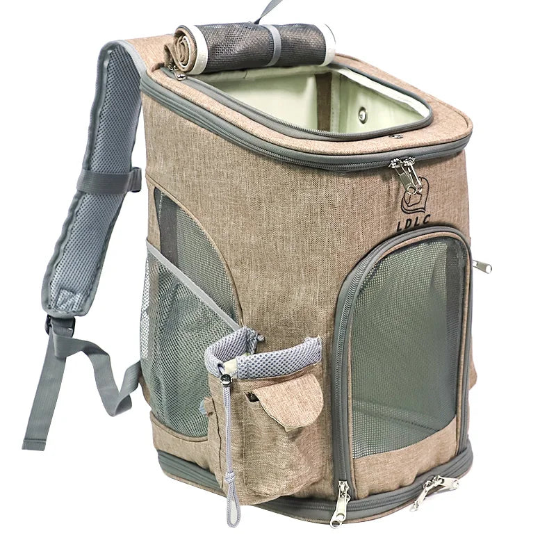 Sac à dos de transport pour animaux de compagnie, sac à bandoulière respirant pour voyage en plein air pour petits chiens et chats, emballage Portable, transport de fournitures pour animaux de compagnie