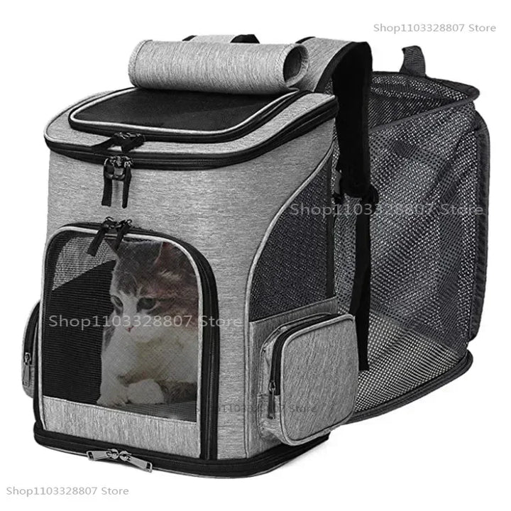 Sac à dos de Transport pour animaux de compagnie, respirant, pliable, sac de voyage, extensible, grande capacité, créatif pour chats et chiens