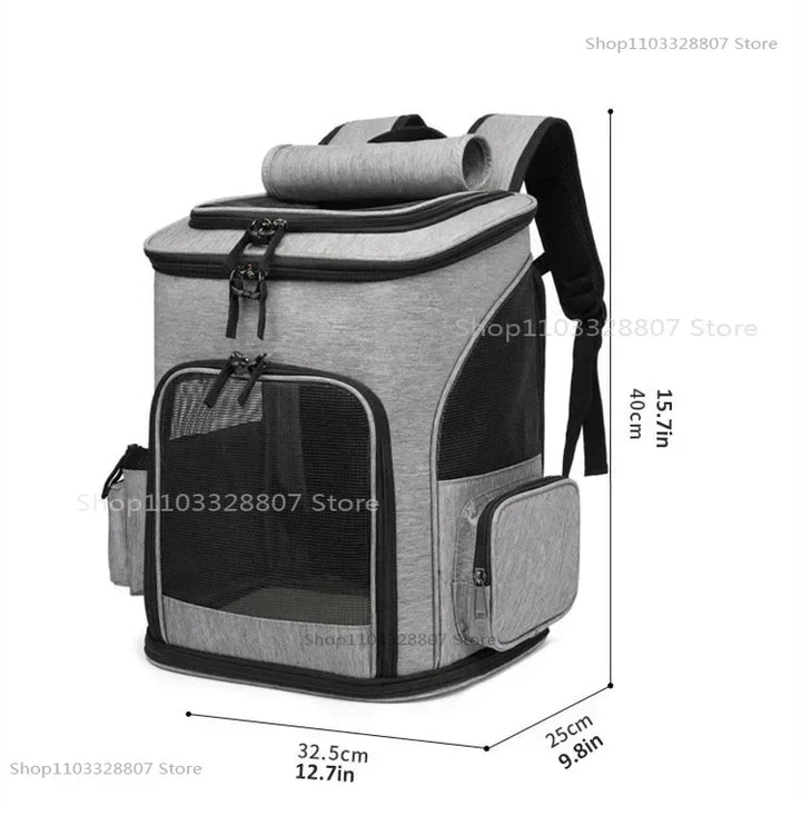 Sac à dos de Transport pour animaux de compagnie, respirant, pliable, sac de voyage, extensible, grande capacité, créatif pour chats et chiens