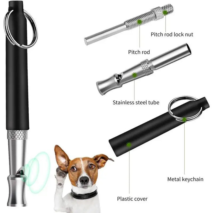 Lot de 2 Sifflets Ultrasoniques Anti-Aboiements pour Chien