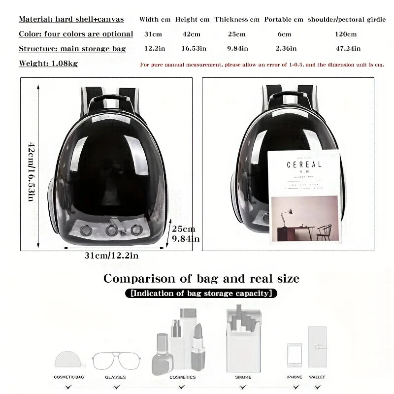Sac à Dos Capsule Pour Chat