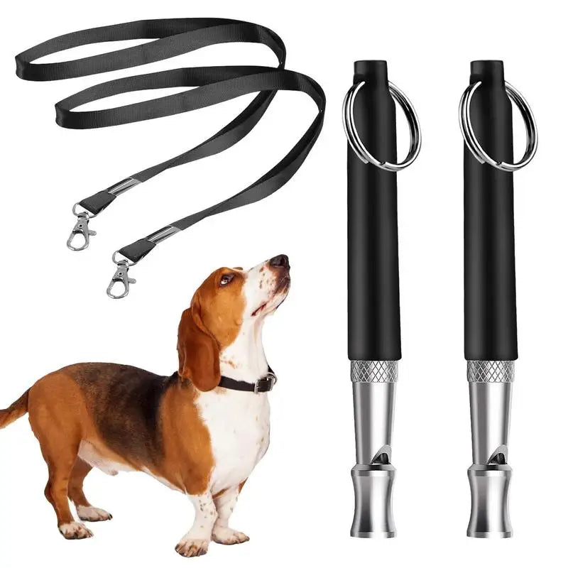 Lot de 2 Sifflets Ultrasoniques Anti-Aboiements pour Chien