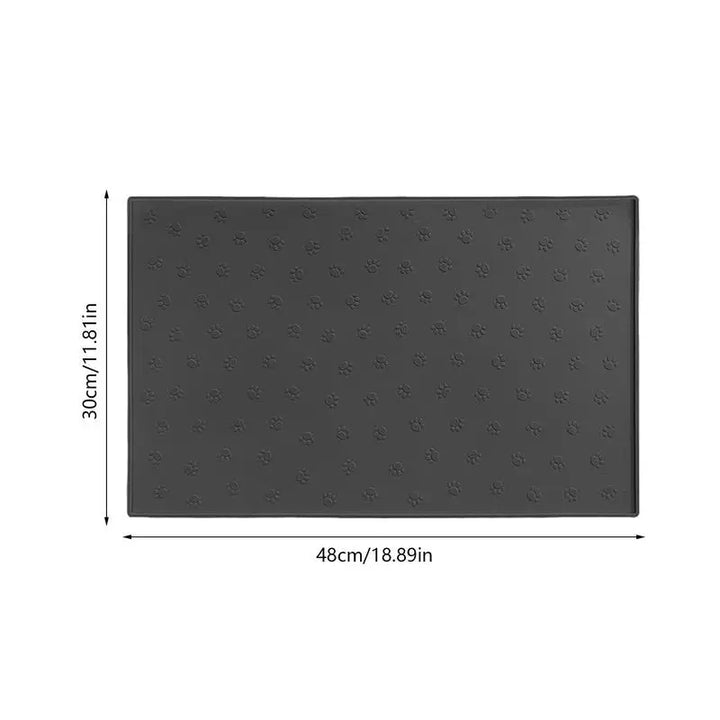 Tapis de Nourriture Antidérapant & Étanche pour Chiens et Chats – Silicone Premium