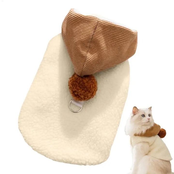 Pull Mignon d’Hiver pour Chiens & Chats avec Bonnet