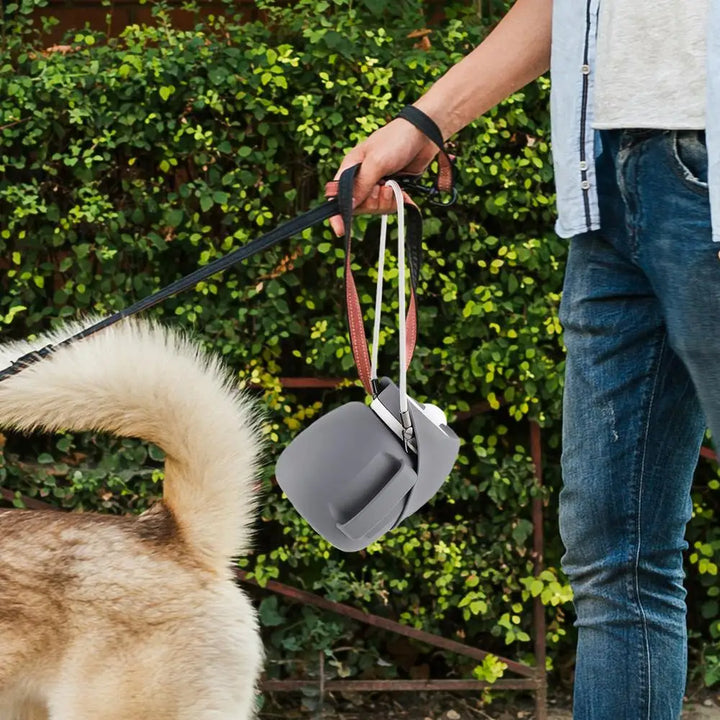 Distributeur d’eau pliable pour chien