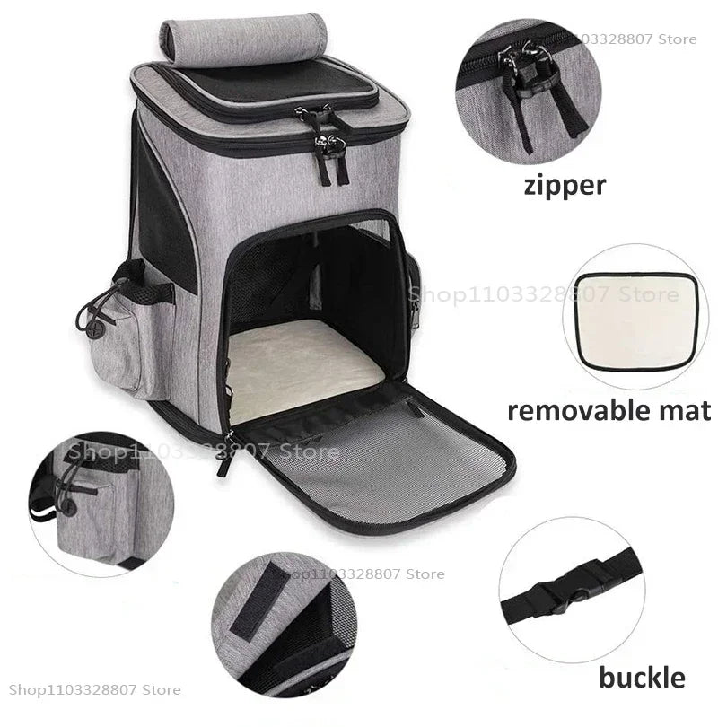 Sac à dos de Transport pour animaux de compagnie, respirant, pliable, sac de voyage, extensible, grande capacité, créatif pour chats et chiens