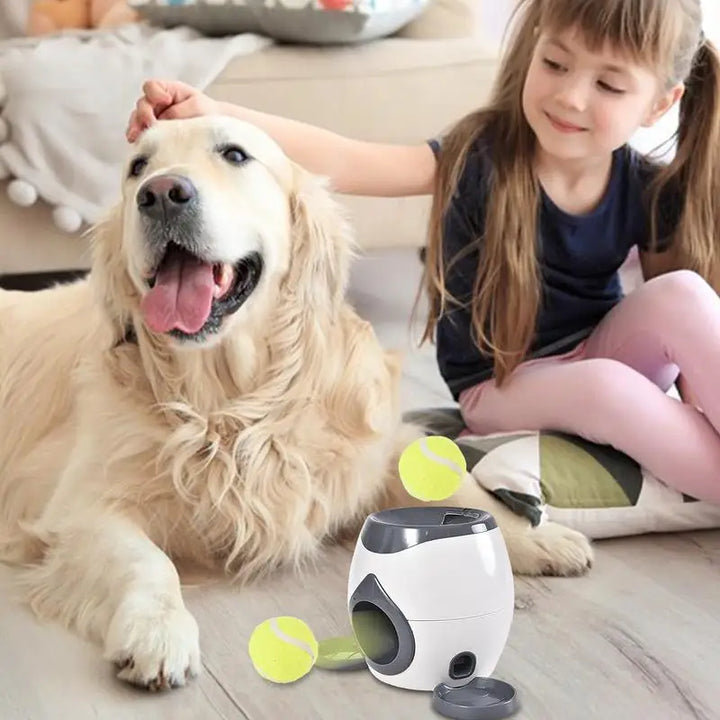 Lanceur de balles interactif pour chien