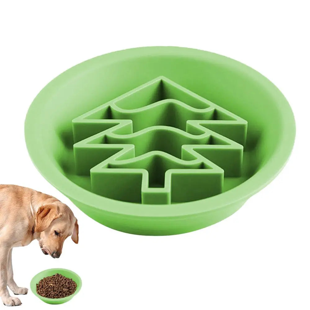 Gamelle en Silicone à Alimentation Lente pour Chiens – Design Mignon & Double Face