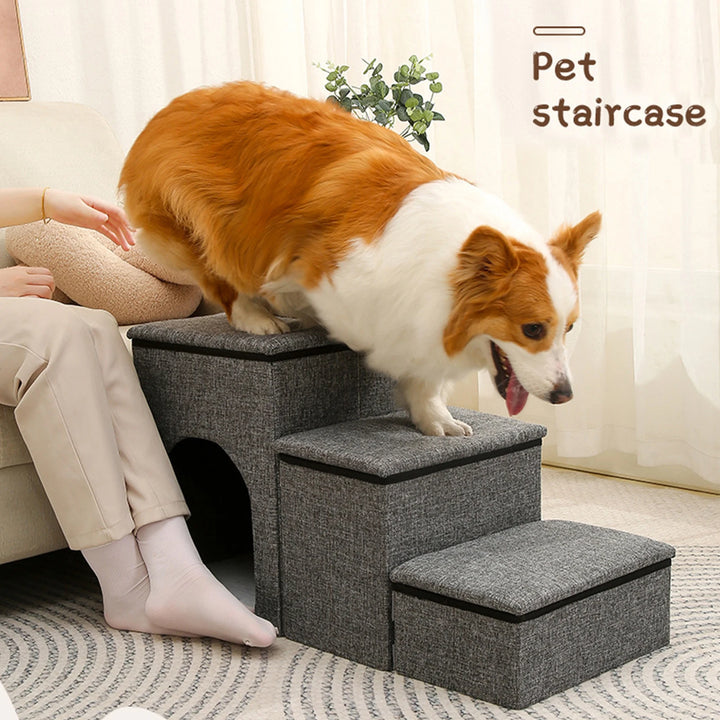 Escalier Pliable 3-en-1 Premium pour Chiens et Chats